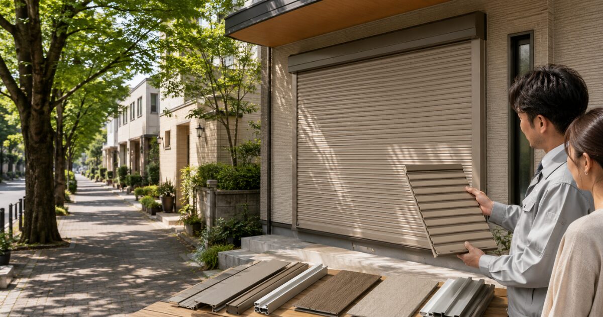 シャッターの色や素材選び