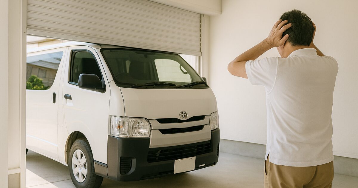 ガレージシャッターの故障で車を出せないトラブル
