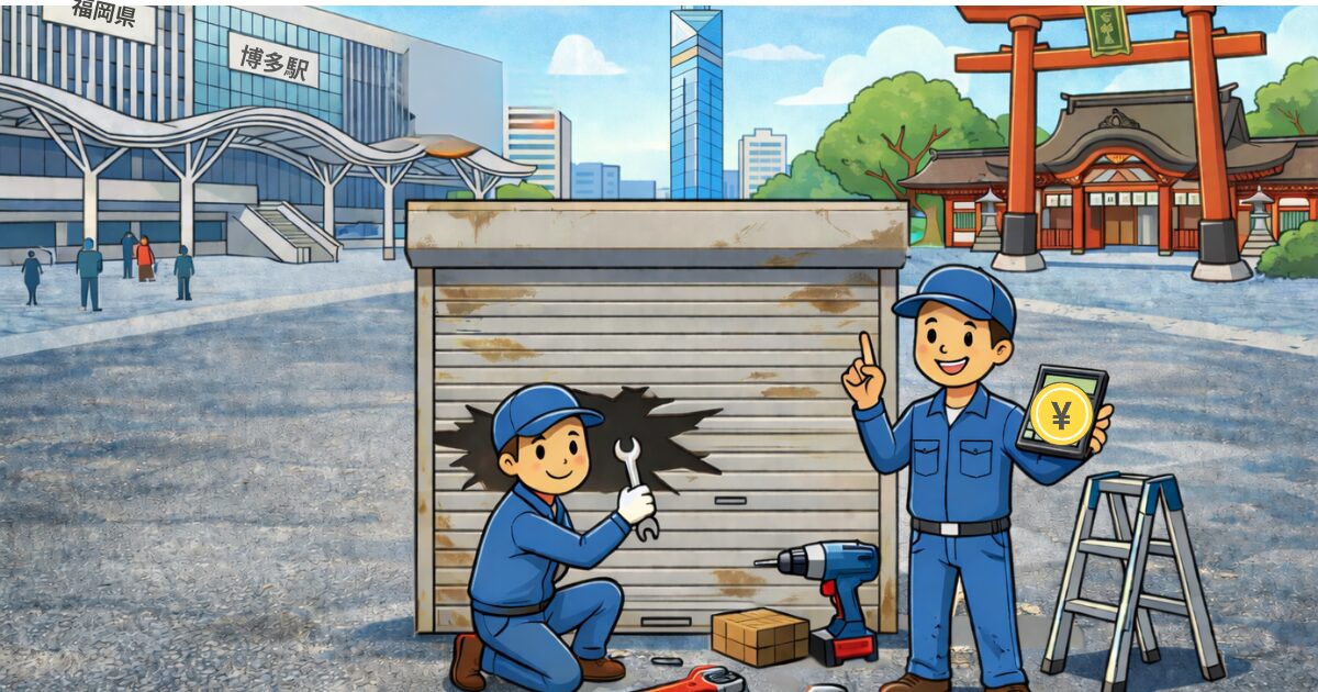 福岡県のシャッター修理費用の相場