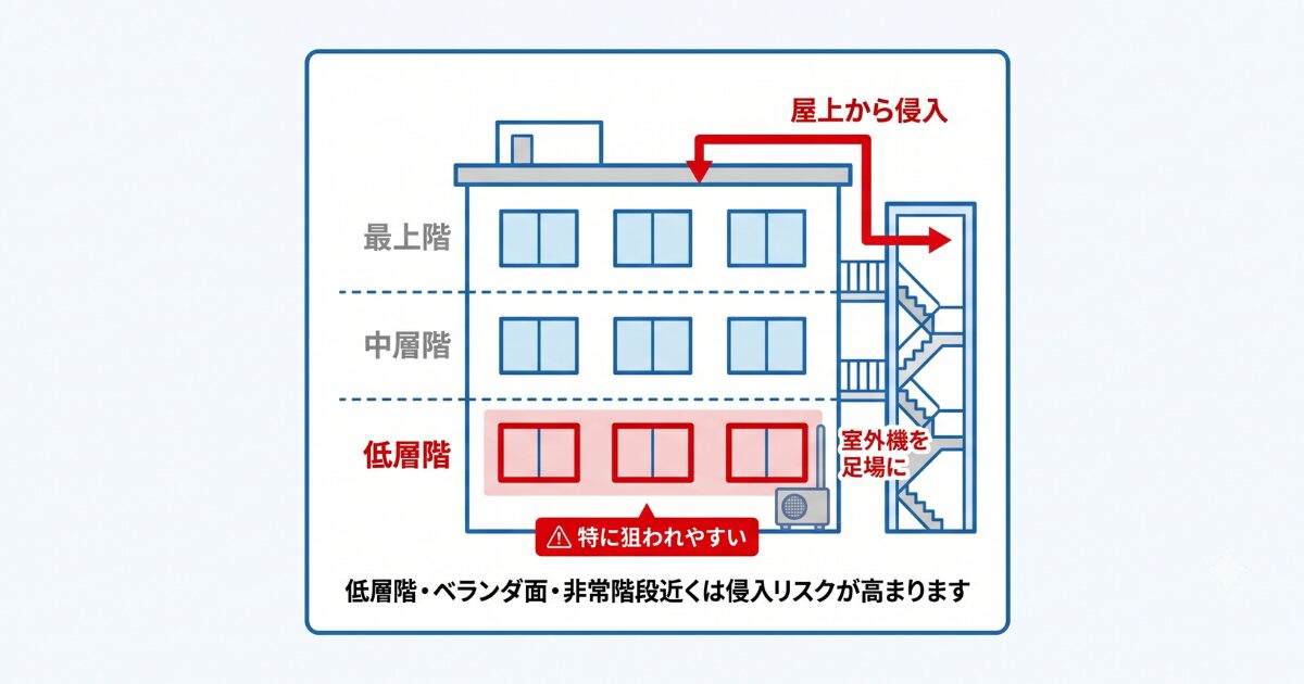 マンションでも油断はしてはいけない